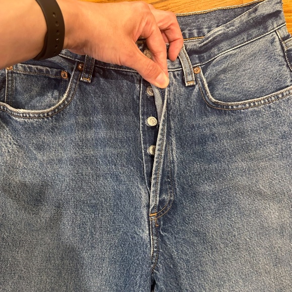 NWT! Agolde Dara Mid Rise Baggy in Pattern Size 27 - Picture 6 of 14